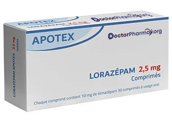 Lorazepam 2.5mg (30 Comprimés)