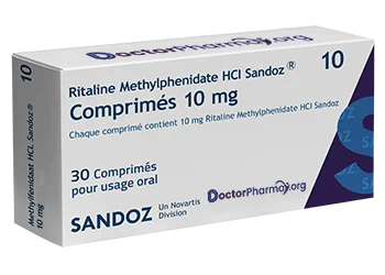 Ritaline Methylphenidate HCI Sandoz 10mg 30 Comprimes